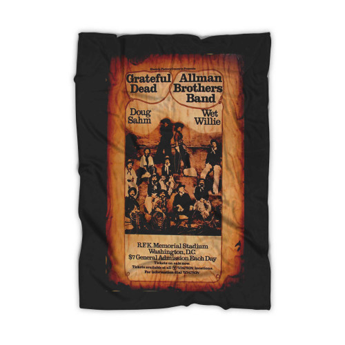 Grateful Dead And Allman Brothers Reprint Concert  Blanket