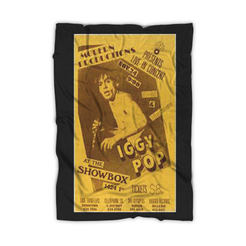 Iggy Pop Washington Concert  Blanket