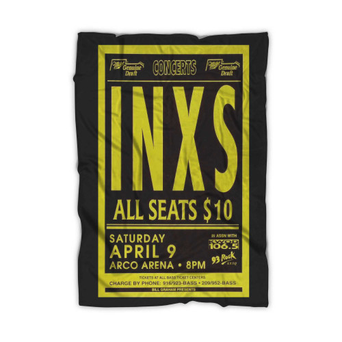 Inxs Vintage Concert 1  Blanket