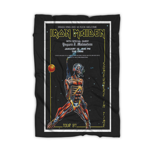 Iron Maiden The Omni 1987 Vintage Concert  Blanket