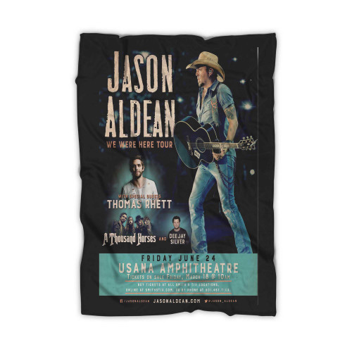 Jason Aldean Concert We Were Here Tour  Blanket