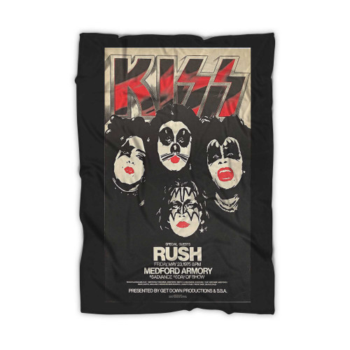 Kiss With Rush Dressed To Kill Tour May 23 1975 Medford Armory Oregon Concert  Blanket