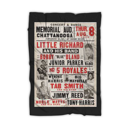 Little Richard 1957 R&B Rock 'N' Roll Chattanooga Tennessee Concert  Blanket