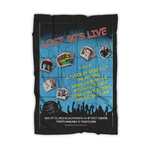 Lost 80'S Live A Flock Of Seagulls  Blanket