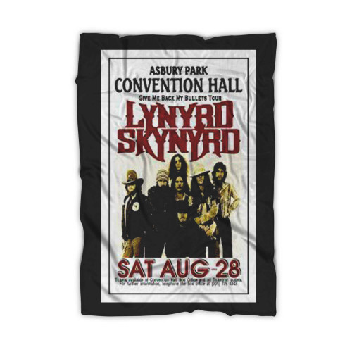 Lynyrd Skynyrd 1976 Asbury Park Nj Convention Hall Tour Concert  Blanket