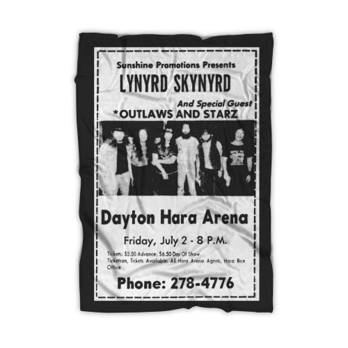 Lynyrd Skynyrd The Outlaws Starz At Hara Arena Trotwood Ohio United States  Blanket