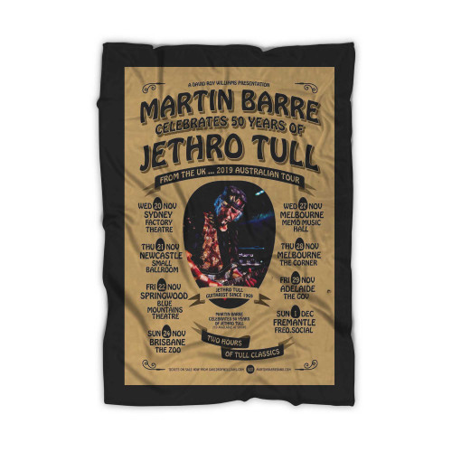 Martin Barre Years Of Jethro Tull Australia Tour 2019 Concert  Blanket