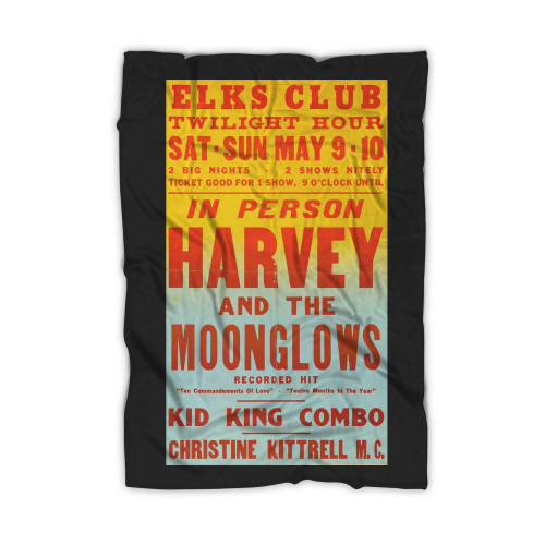 Marvin Gaye Harvey And The Moonglows Elks Club Concert  Blanket