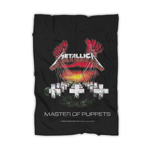 Metallica Master Of Puppets Large Fabric  Blanket