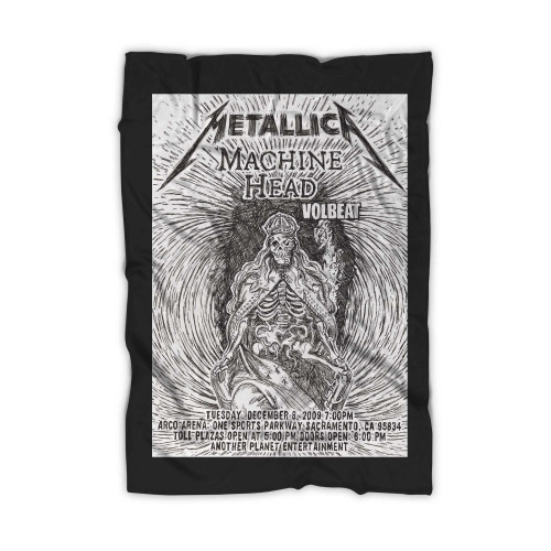 Metallica Original Pen And Ink Concert  Blanket