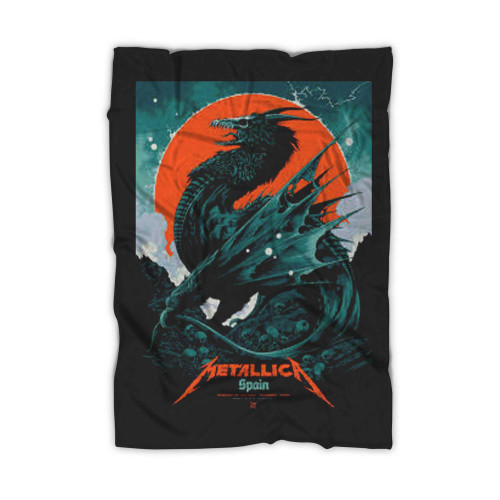 Metallica Spain Concert 2022 Rock And Metal Music Concert  Blanket
