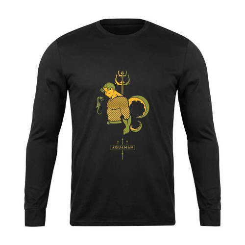 Aquaman Dc Art Long Sleeve T-Shirt Aquaman Dc Art Long Sleeve T-Shirt