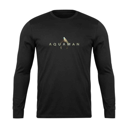 Aquaman 3D Logo Long Sleeve T-Shirt