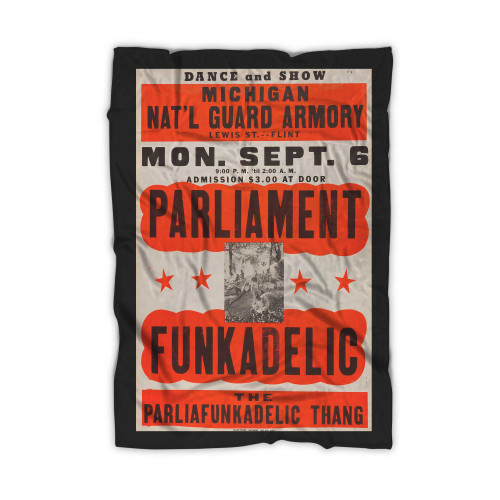 Parliament Funkadelic 1971 Jumbo Globe Concert  Blanket