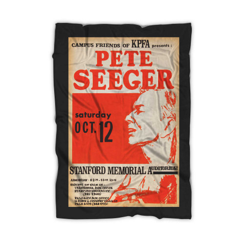 Pete Seeger 1968 Stanford University Concert  Blanket