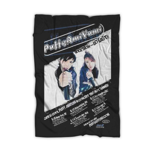 Puffy Ami Yumi Concert Handbill Mini  Blanket