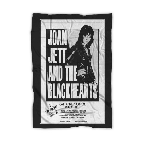 Raw Sugar Art Studio Joan Jett 1982 Cleveland Concert  Blanket