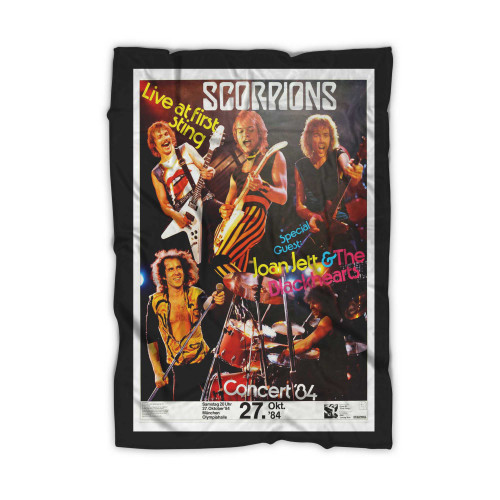 Rock Concert Scorpions Love At First Sting Album Germany  Blanket