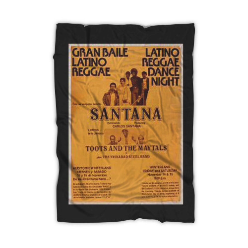 Santana Toots And The Maytals Original Concert  Blanket