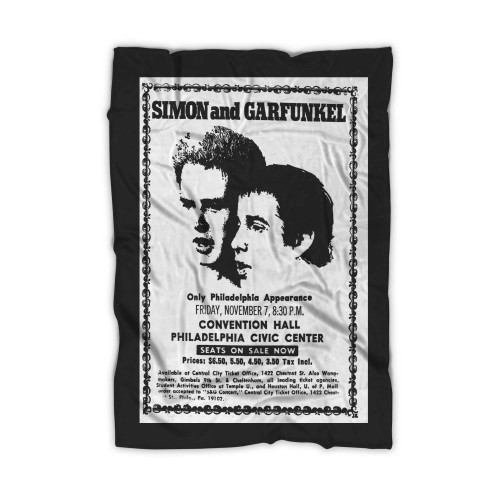 Simon And Garfunkel At Philadelphia Civic Center Philadelphia Pennsylvania United States  Blanket