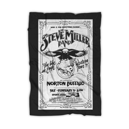 Steve Miller Band Norton Buffalo Stampede At San Diego Sports Arena San Diego California United States  Blanket