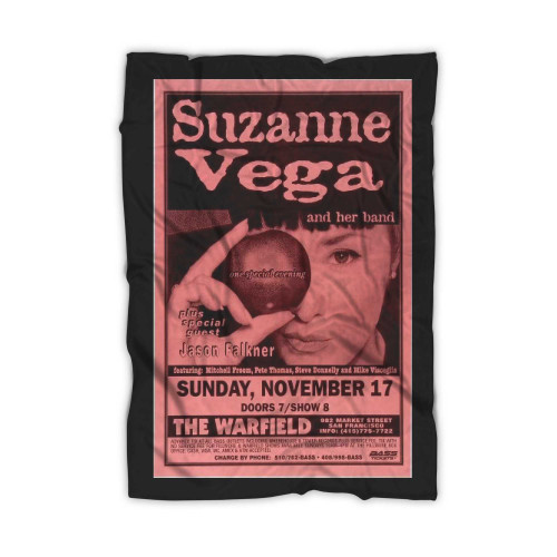 Suzanne Vega Vintage Concert 1  Blanket