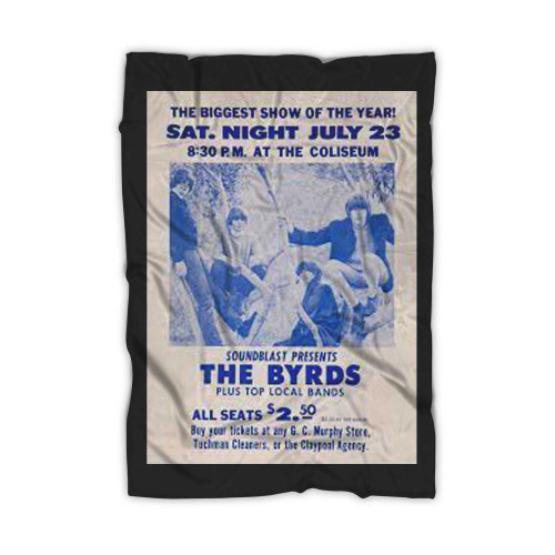 The Byrds 1966 Indianapolis In Cardboard Concert  Blanket