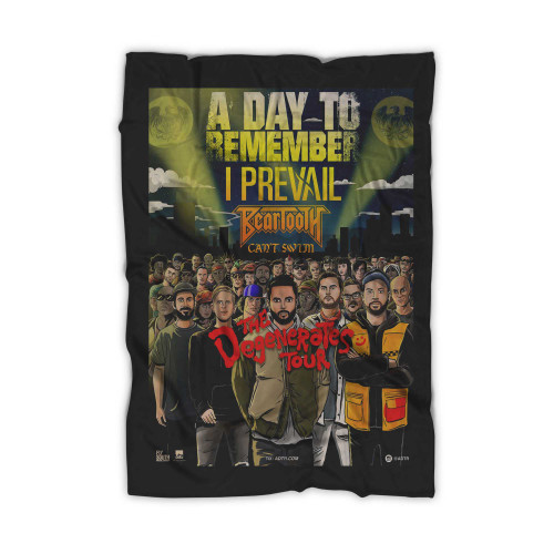The Degenerates Tour A Day To Remember I Prevail Concert  Blanket
