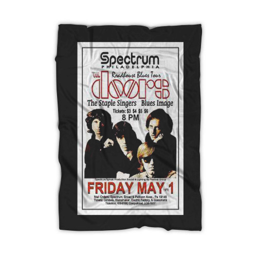 The Doors 1970 Concert Spectrum Philadelphia Pa Gig Tour  Blanket