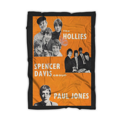 The Hollies Spencer Davis Group Paul Jones Uk Concert  Blanket