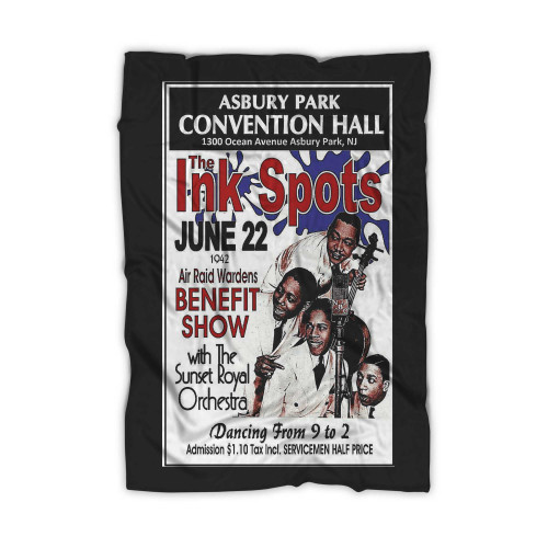 The Ink Spots 1942 Asbury Park Nj Convention Hall Concert  Blanket