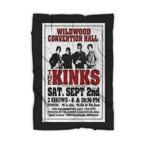 The Kinks 1972 Wildwood Nj Convention Hall Concert  Blanket