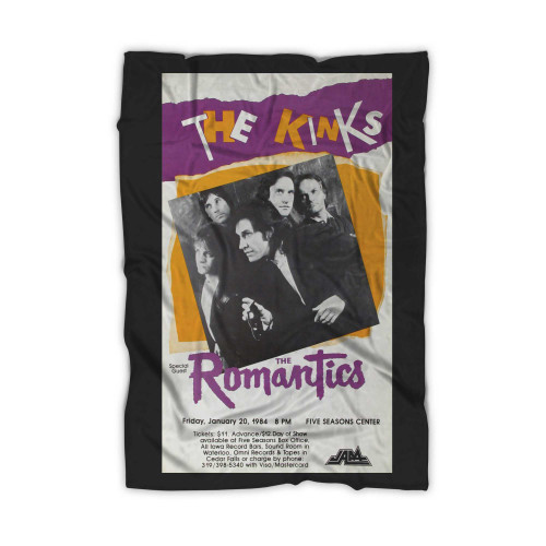 The Kinks And The Romantics Original Concert  Blanket