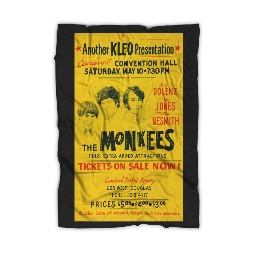 The Monkees 1969 Wichita Ks Concert  Blanket