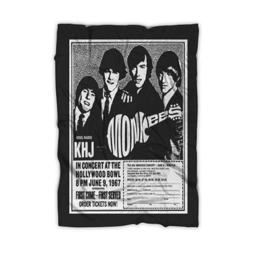 The Monkees At Hollywood Bowl Los Angeles California United States  Blanket