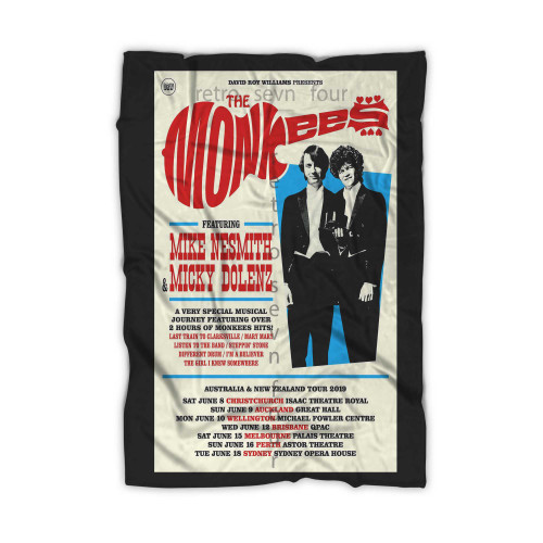 The Monkees Auckland New Zealand Vintage Concert  Blanket