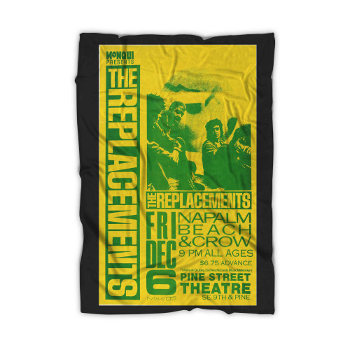 The Replacements Napalm Beach Pine Street Theatre Concert  Blanket