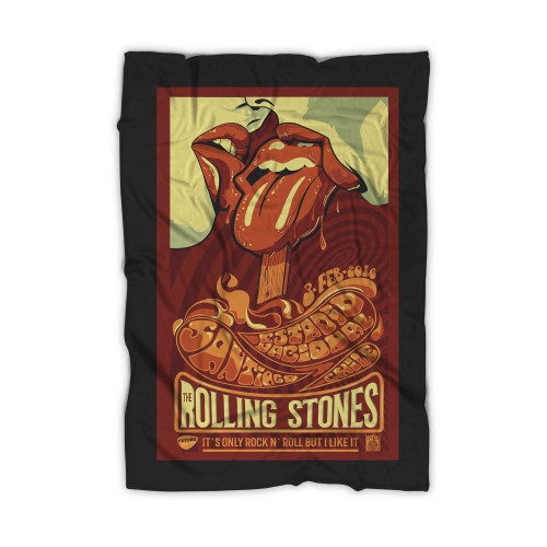 The Rolling Stones 2016 Santiago Chili Tour  Blanket