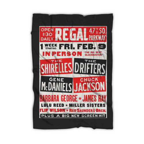 The Shirelles The Drifters 1962 Concert  Blanket