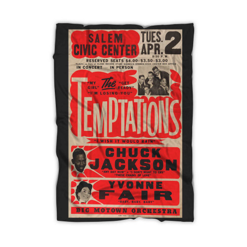 The Temptations 1968 Jumbo Globe Concert  Blanket