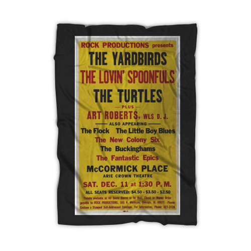 The Yardbirds Arie Crown Theatre Value  Blanket