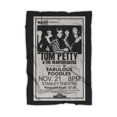 Tom Petty & The Heartbreakers Original 1979 Stanley Theatre Concert  Blanket