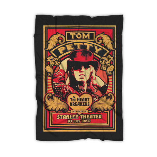 Tom Petty - Pittsburgh 1980 - Graphic Music Concert  Blanket