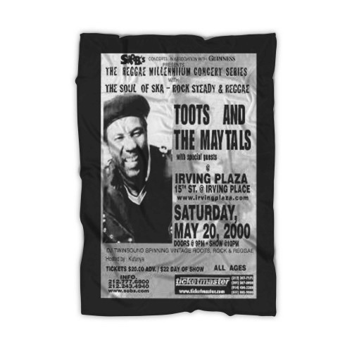 Toots And The Maytals Concert Handbill Mini Nyc 2000  Blanket