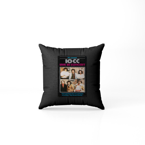 10Cc Live In Concert  Pillow Case Cover