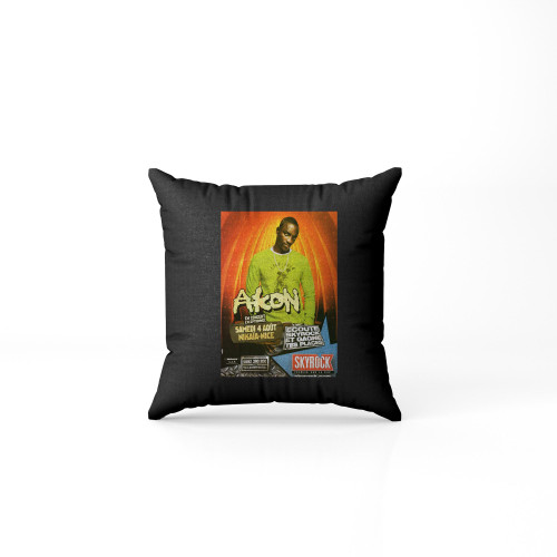 2008 Advertising Skyrock Radio Ad Concert Akon  Pillow Case Cover