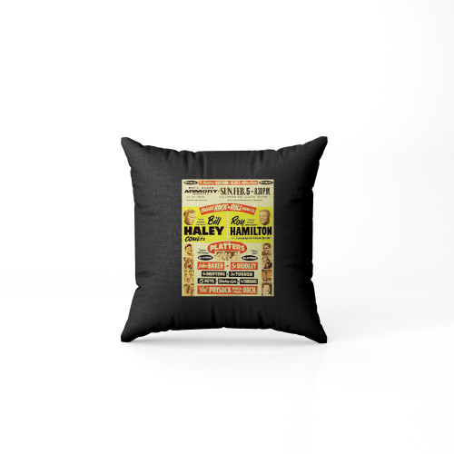 Bill Haley The Platters Bo Diddley 1956 Concert  Pillow Case Cover