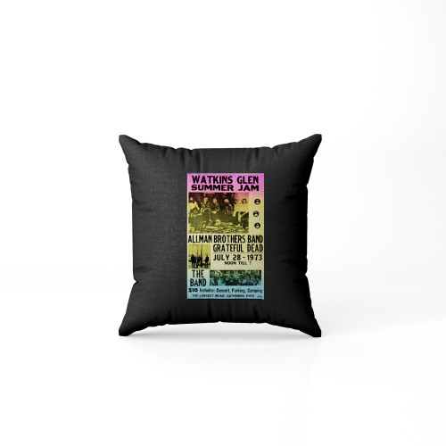 Luxe West Inc Allman Brothers Band & Grateful Dead Retro Concert  Pillow Case Cover