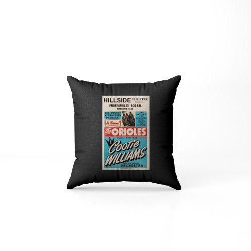 The Orioles And Cootie Williams 1952 Concert  Pillow Case Cover