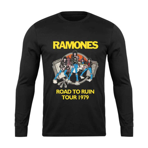Ramones Road To Ruin Tour Concert Long Sleeve T-Shirt